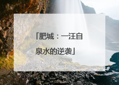 肥城：一汪自泉水的逆袭